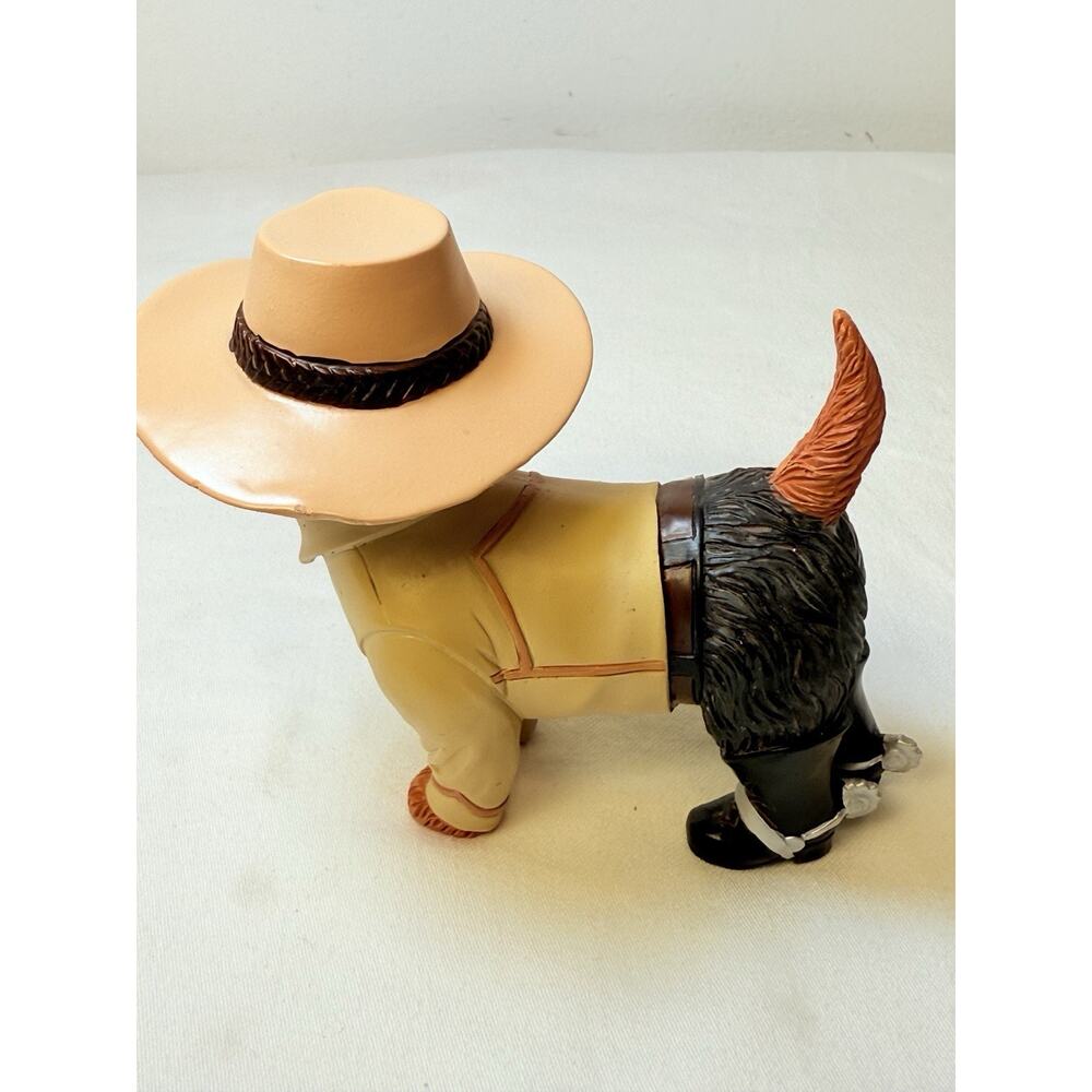 Hamilton Spurs’N Fur Yorkie Cowboy Figurine - Picture 5 of 11